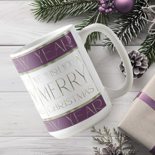 Purple Green Christmas Pattern#35 ID1009 Coffee Mug