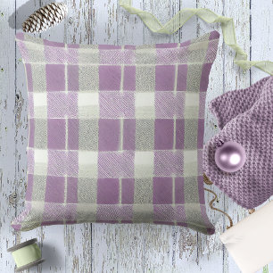 Purple Green Christmas Pattern#7 ID1009 Cushion