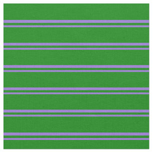 Purple & Green Coloured Pattern of Stripes Fabric