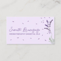 Purple Green Essential Oils Branding Lavender