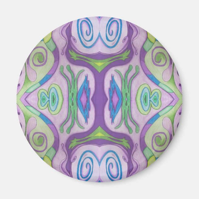 Purple Green Fantasy Magnet (Front)
