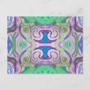 Purple Green Fantasy Postcard