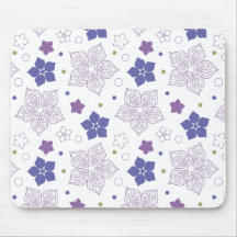Purple & Green flower pattern
