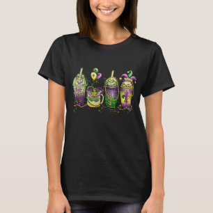 PURPLE GREEN GOLD MARDI GRAS BEVERAGES T-Shirt