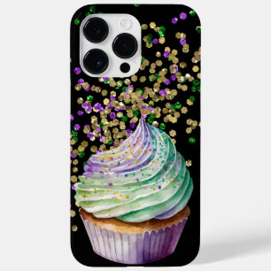PURPLE GREEN GOLD MARDI GRAS CUPCAKE Case-Mate iPhone 14 PRO MAX CASE