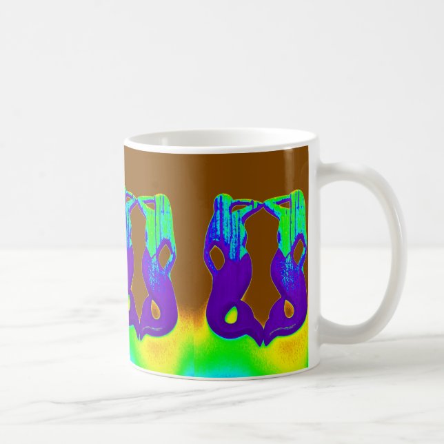 purple/green mermaids coffee mug (Right)