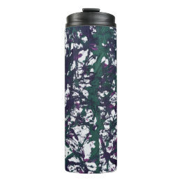 Purple, Green, Pink, Marble Artwork Thermal Tumbler