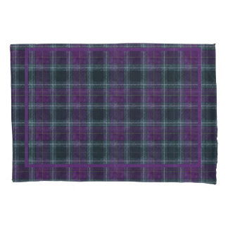 Purple & Green Plaid Pillowcase