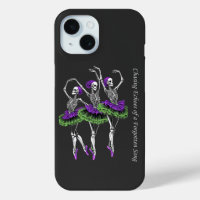 Purple Green Skeleton Ballerina Chasing Echoes