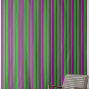 Purple Green Stylish Stripes Pattern Design Fabric