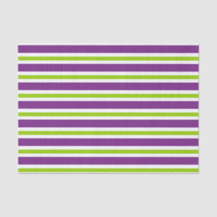 PURPLE GREEN WHITE HALLOWEEN STRIPES TISSUE PAPER