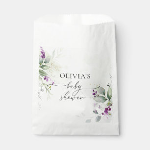 Purple Greenery Lavender Favor Bag