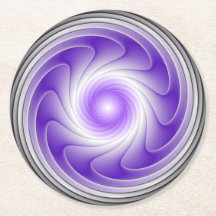 Purple Grey 3D Swirl Modern Abstract Fractal Art