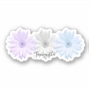 Purple Grey Blue Daisy Flowers Name