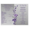 Purple Grey Butterfly Floral Wedding Program