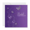 Purple Grey Floral Butterfly Bridal Shower Invite