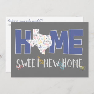 Purple & Grey Home, Sweet New Home - Texas Announcement