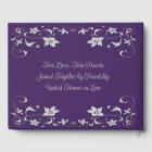 Purple, Grey Love Hearts Wedding