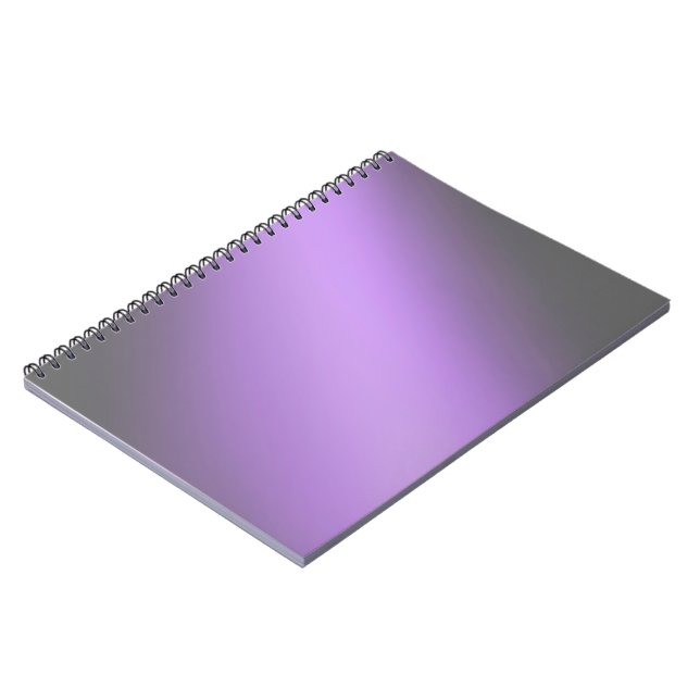 Purple Grey moonlight ombre effect  Notebook (Left Side)