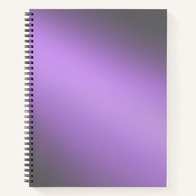 Purple Grey  moonlight ombre effect  Notebook (Front)