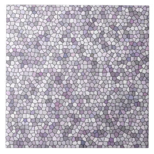 Purple Grey Mosaic Pattern Tile