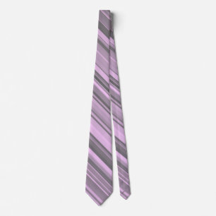 Purple Grey Stripes Tie