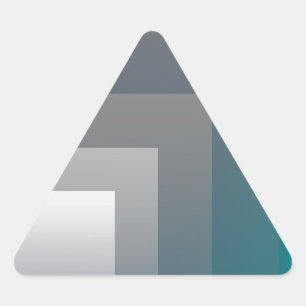 purple grey teal triangle sticker