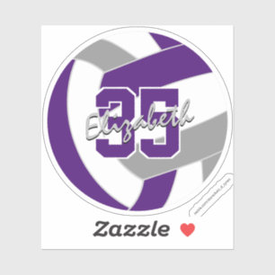 purple grey volleyball team colours 