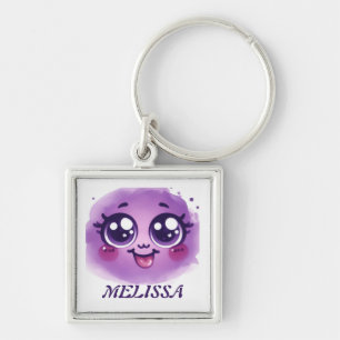 Purple grimace key ring