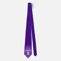 Purple grin emoji