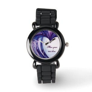 Purple Grunge Heart Watch