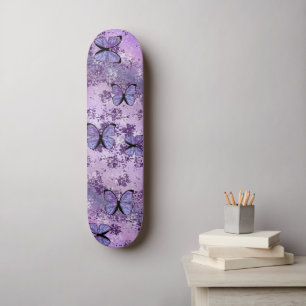 Purple Grunge Skateboard