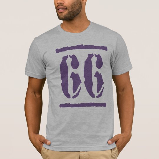 PURPLE GRUNGE STYLE NUMBER 66 T-Shirt
