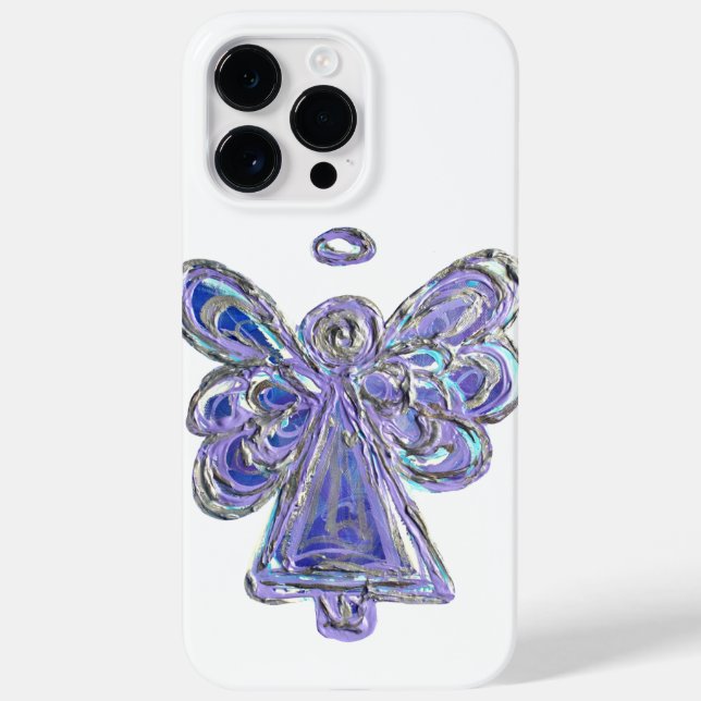 Purple Guardian Angel Art Custom iPhone Case (Back)