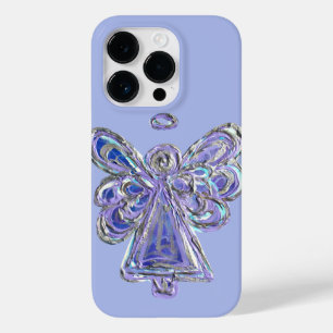Purple Guardian Angel Art Custom iPhone Case