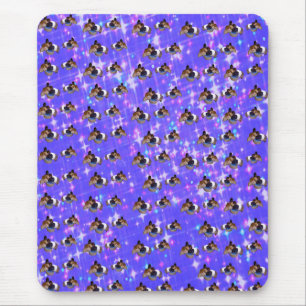 Purple Guinea Pig Sparkle, Mouse Mat