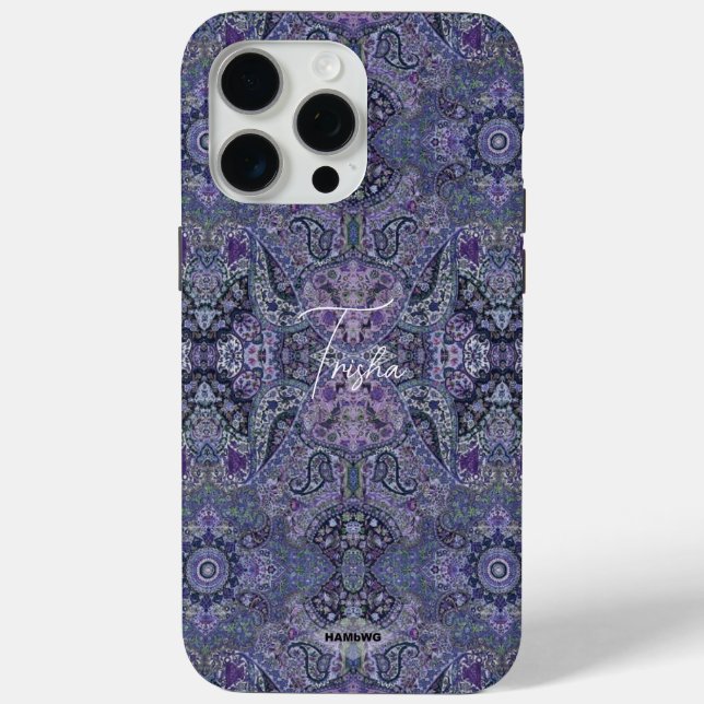 Purple Gypsy Design Cell Phone Case (Back)