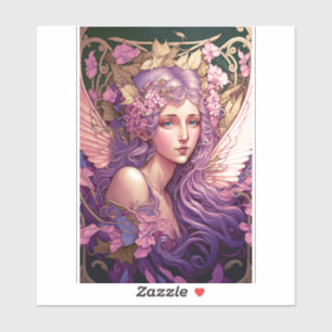 Purple Hair Fairy Angel Fantasy Art