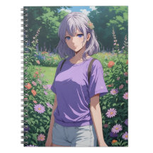 Purple-haired Cutesy Anime Girl