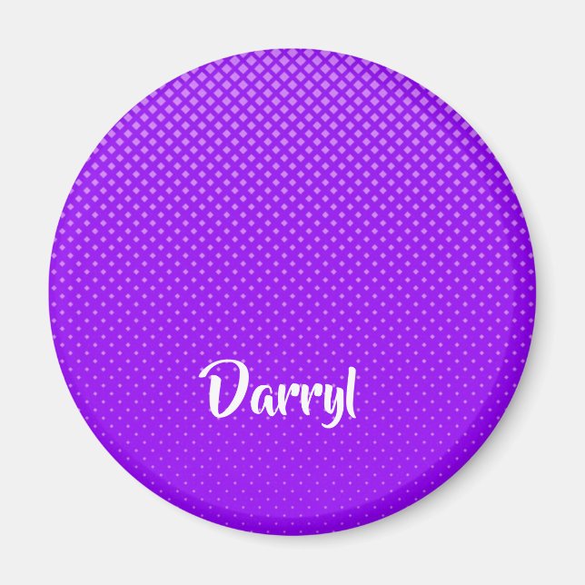 Purple halftone pattern magnet (Front)