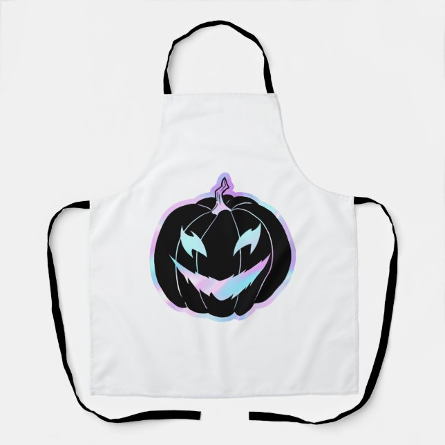 Purple Halloween Pumpkin, Halloween Costumes Apron (Front)