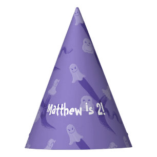 Purple Halloween-themed birthday party Hat