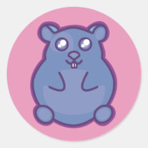 Purple Hamster Sticker