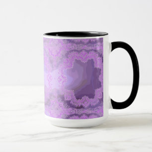 Purple Handkerchief Abstract Ringer Mug
