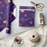 Purple Hanukkah Wrapping Paper<br><div class="desc">A Colourful Wrapping Paper For Hanukkah Gifts In Purple</div>