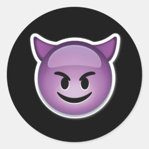 purple happy devil emoji stickers