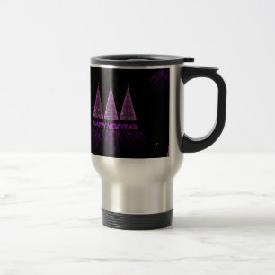 purple happy new year travel mug