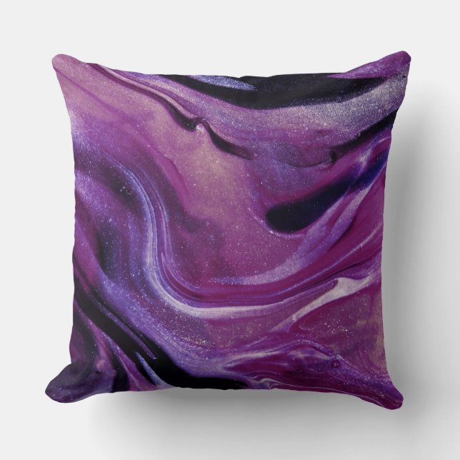 Purple Harmony Pillows: Elegance Redefined.  Cushion (Front)