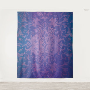 Purple Haunted Halloween House Photo Backdrop Prop Tapestry