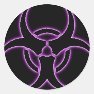 Purple Haze Bio-Hazard Sticker